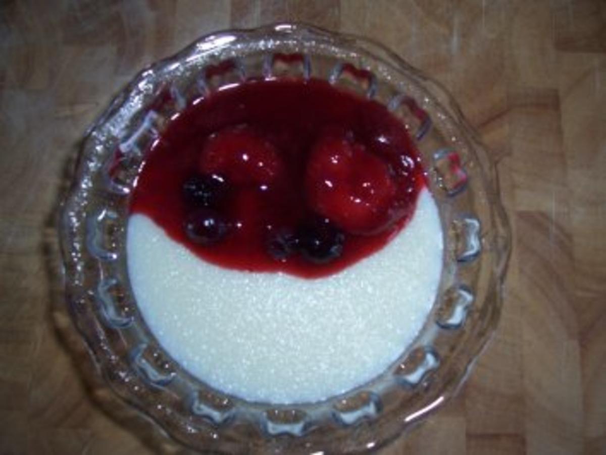 Bilder für Dessert...Grießpudding mit beschwipsten Früchten - Rezept