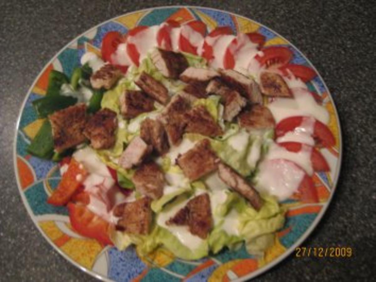 Gemischter Salat mit Putenbrust, variantenreich - Rezept