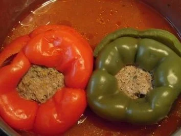 Gefüllte Paprikaschote, diättauglich - Rezept