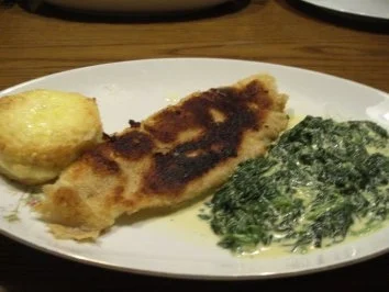 Pangasiusfilet mit Blattspinat-Blauschimmelkäse-Sahnesoße - Rezept - Bild Nr. 6