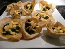 FINGERFOOD/GEMÜSE::Spinat-Filoteig-Törtchen - Rezept
