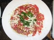 Rindercarpaccio auf Portulak-Salat - Rezept