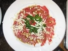 Rindercarpaccio auf Portulak-Salat - Rezept