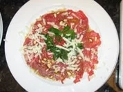 Rindercarpaccio auf Portulak-Salat - Rezept