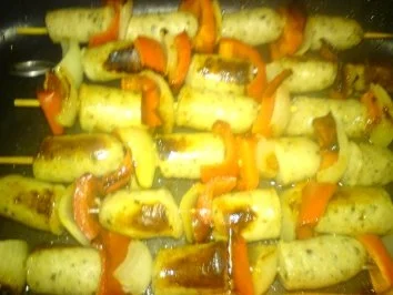 Bratwurstspieße - Rezept - Bild Nr. 2