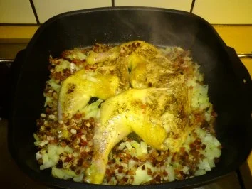 Rezept: Geschmorte Poulardenkeule Bild Nr. 2 Geschmorte Poulardenkeule - Rezept - Bild Nr. 2