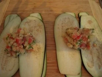 Auberginen-Zucchini-Rouladen - Rezept - Bild Nr. 4