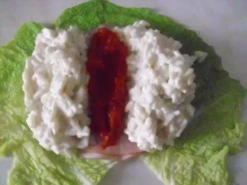 Rezept: Wirsingpäckchen Bild Nr. 7 Wirsingpäckchen - Rezept - Bild Nr. 7