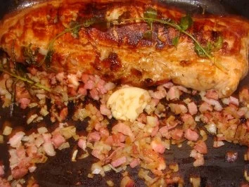 Fleisch : -Gespritztes Schweinefilet mit Specksauce - - Rezept - Bild Nr. 3