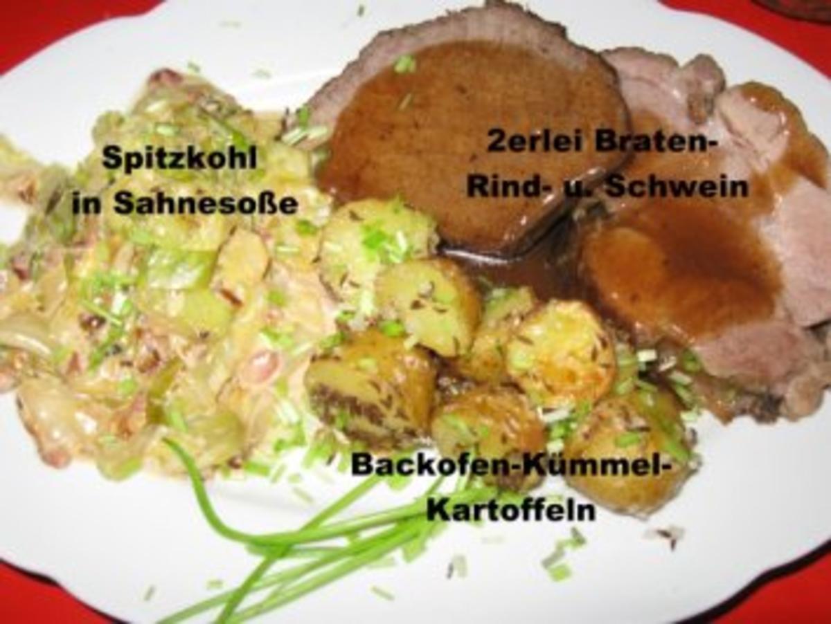 2erlei Braten- Rind- u. Schwein - Rezept By chris51