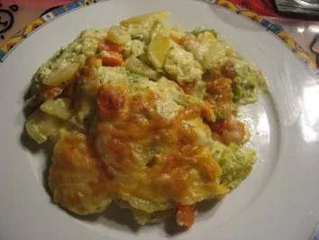 Rezept: Wirsing-Kartoffel-Möhren-Auflauf Wirsing-Kartoffel-Möhren-Auflauf - Rezept