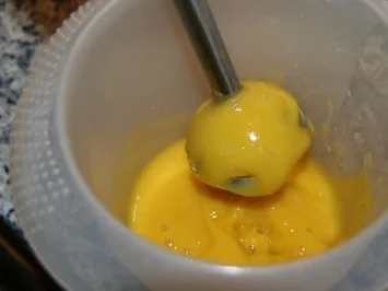 Rezept: Dessert: Ananas mit Mango-Sahne Bild Nr. 4 Dessert: Ananas mit Mango-Sahne - Rezept - Bild Nr. 4