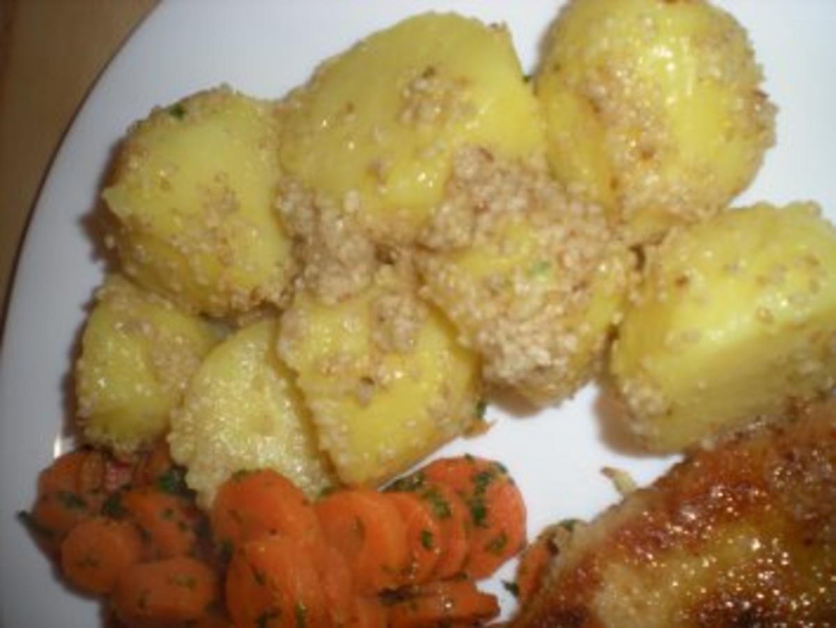 HAUPTGANG- " Schweineschnitzel mit Sesam- Kartoffeln" - Rezept - Bild Nr. 2