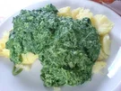 Pellkartoffeln mit Spinat und Spiegelei - Rezept