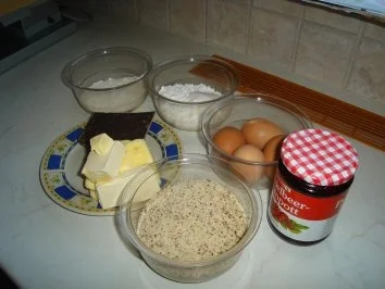 Schoko- Preiselbeer-Schnitten - Rezept - Bild Nr. 4