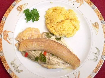 Flunder mit Banane - Rezept