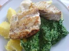 Seelachsfilet auf Spinatbett - Rezept