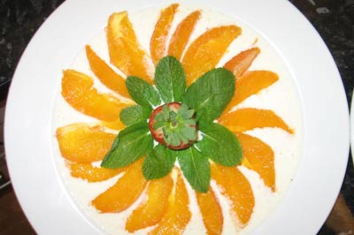 Campari-Orangen auf Vanillesoße - Rezept