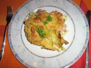 Rezept: Maccheroni-Schinkenauflauf mit Kräutern Maccheroni-Schinkenauflauf mit Kräutern - Rezept