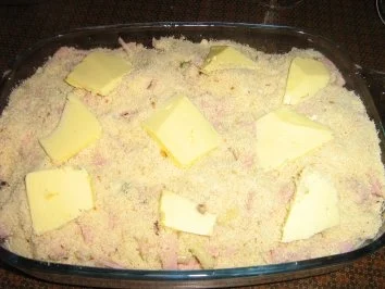 Rezept: Maccheroni-Schinkenauflauf mit Kräutern Bild Nr. 6 Maccheroni-Schinkenauflauf mit Kräutern - Rezept - Bild Nr. 6