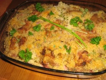 Rezept: Maccheroni-Schinkenauflauf mit Kräutern Bild Nr. 7 Maccheroni-Schinkenauflauf mit Kräutern - Rezept - Bild Nr. 7