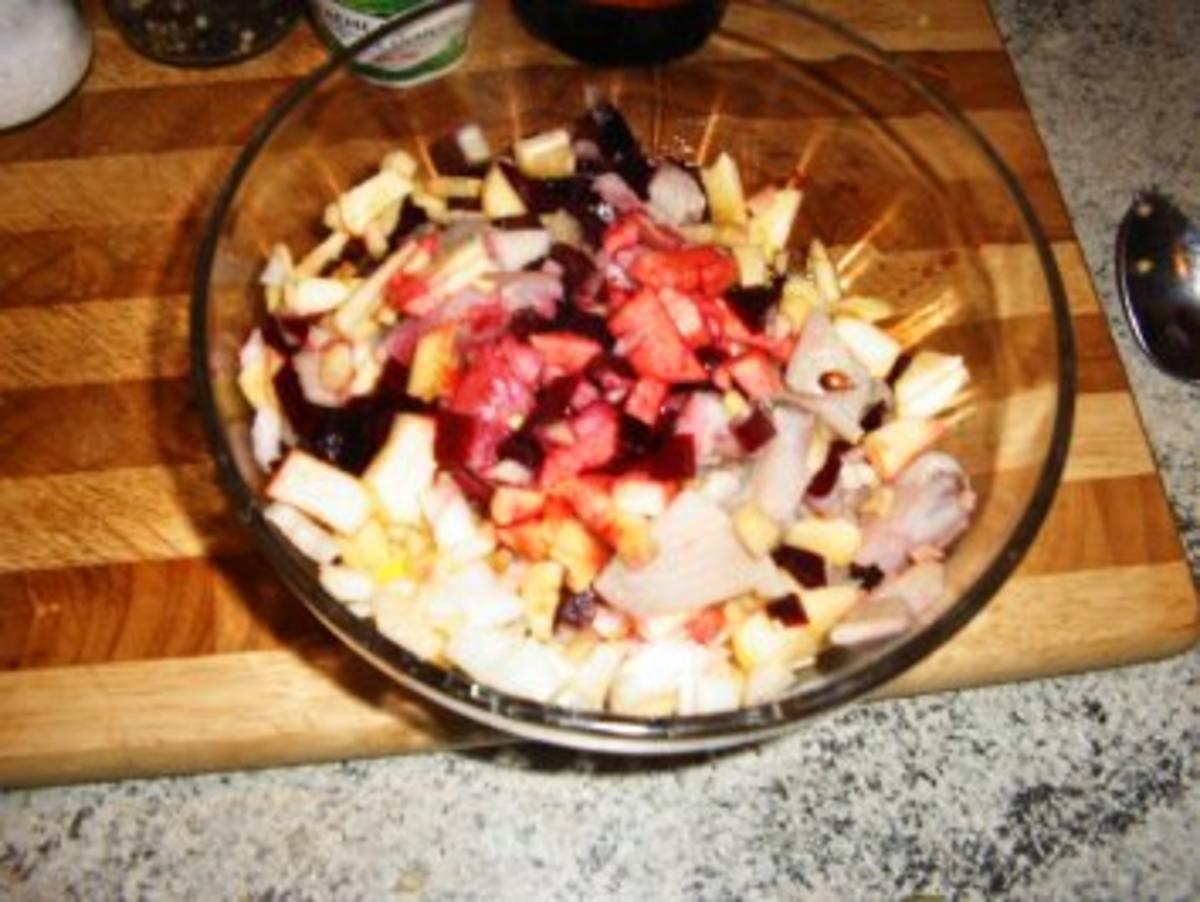 Matjes-Rote Bete- Salat - Rezept - Bild Nr. 3