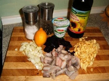 Rezept: Matjes-Rote Bete- Salat Bild Nr. 2 Matjes-Rote Bete- Salat - Rezept - Bild Nr. 2