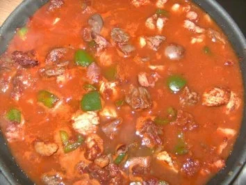 Fleisch: Schaschlikpfanne mit Hoorische - Rezept - Bild Nr. 5