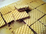 Waffelblätter mit Schoko und Nuss - Rezept