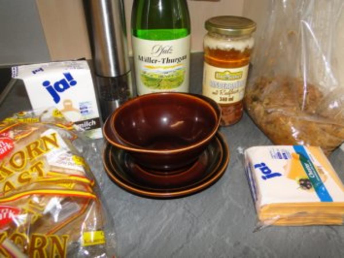 Überbackene Sauerkrautsuppe, (Bilder sind hochgeladen) - Rezept - Bild Nr. 2