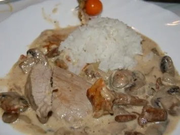 Schwein: Jäger-Pfanne mit Schweinefilet und Pilzen - Rezept