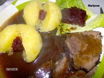 Rezept: Falsche Rinderlende in Rotweinsoße Bild Nr. 2 Falsche Rinderlende in Rotweinsoße - Rezept - Bild Nr. 2