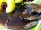 Falsche Rinderlende in Rotweinsoße - Rezept