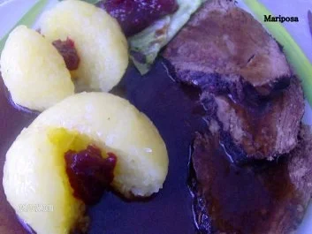 Rezept: Falsche Rinderlende in Rotweinsoße Bild Nr. 3 Falsche Rinderlende in Rotweinsoße - Rezept - Bild Nr. 3