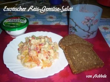 Salat: Exotischer Reis-Gemüse-Salat - Rezept