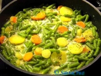 Bohnenragout mit Möhren - Rezept