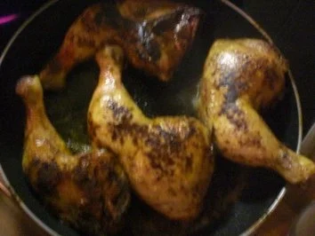 Rezept: Hähnchenschenkel auf Gemüse Bild Nr. 2 Hähnchenschenkel auf Gemüse - Rezept - Bild Nr. 2