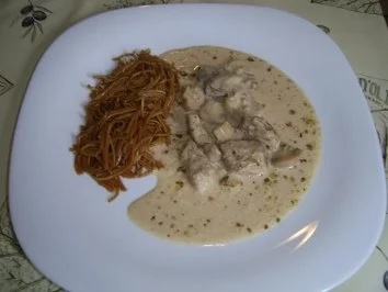Kotopoulo mit Senfsauce - Rezept