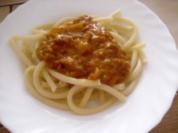 Hacksoße zu  Makkaroni - Rezept
