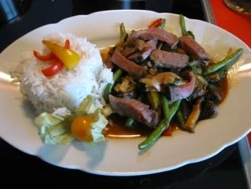 Asiapfanne mit Roastbeef - Rezept