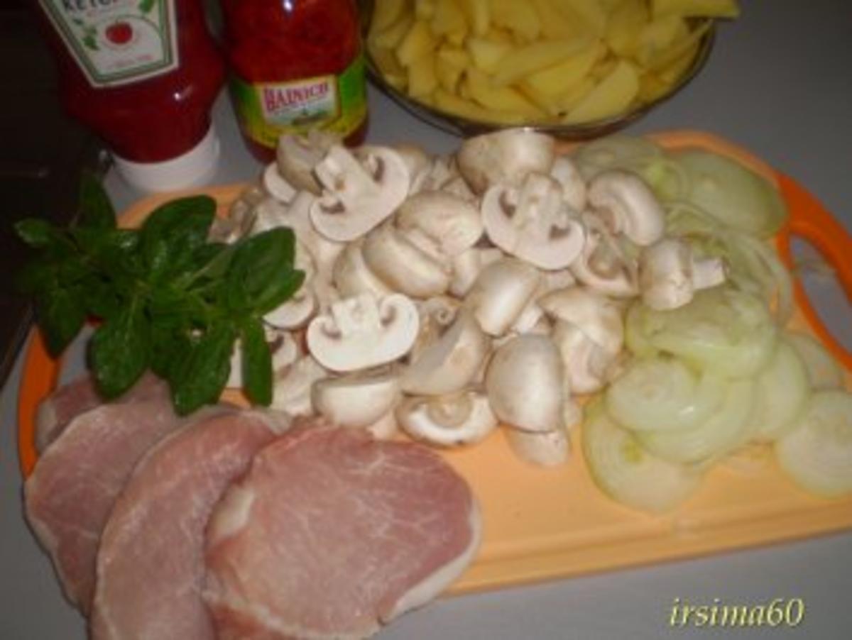 Schweinerückensteaks im Ofen gegart - Rezept - Bild Nr. 2