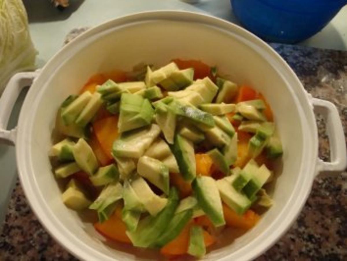 Avocado-Kaki Salat - Rezept - Bild Nr. 6