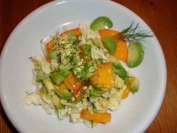 Avocado-Kaki Salat - Rezept - Bild Nr. 8