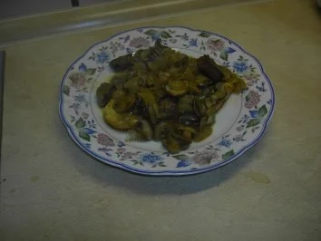 Fleisch - Rindergeschnetzeltes mit Champignons - Rezept