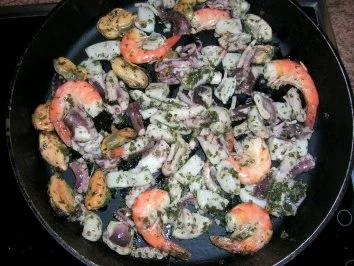 Rezept: Meeresfrüchte mit Linsensalat und Kartoffel-Flan - schmeckt absolut lecker - Bild Nr. 5 Meeresfrüchte mit Linsensalat und Kartoffel-Flan - schmeckt absolut lecker - - Rezept - Bild Nr. 5