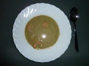 Rucola-Creme-Suppe mit Scampi - Rezept