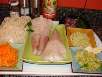 Fisch : - Seeteufel mit Sardellenanstrich - - Rezept - Bild Nr. 3