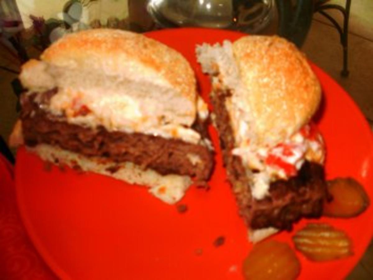 Klassic Pimientokaese und Bacon Burger - Elvis Presley liebte Pimento Kaese auf seinen Hamburgers - Rezept - Bild Nr. 5