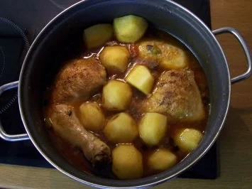 Acqua Pazza mit Hähnchenschenkel - Rezept