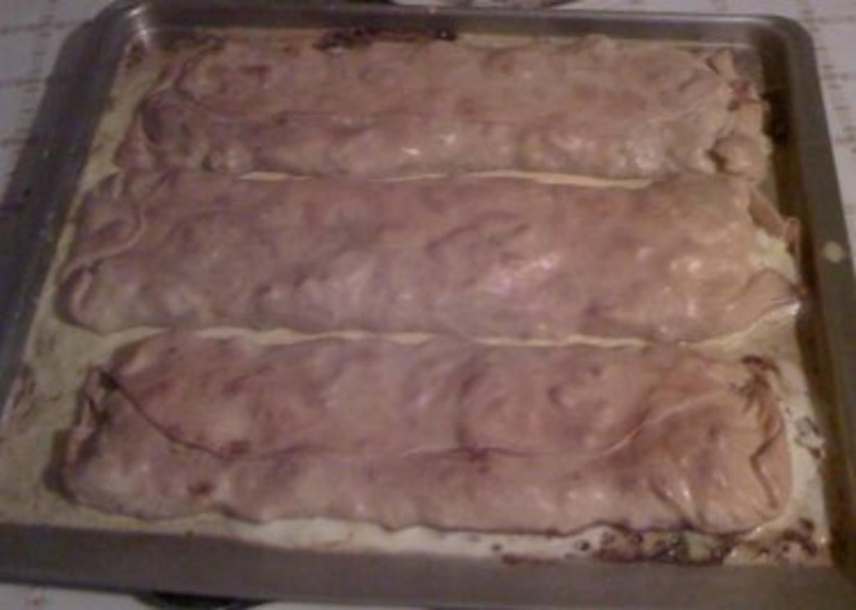 Warmer Apfelstrudel mit Vanillesoße - Rezept - Bild Nr. 6